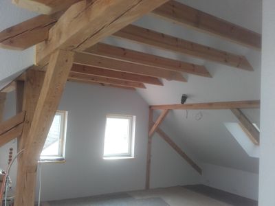 Dachausbau Holz geölt